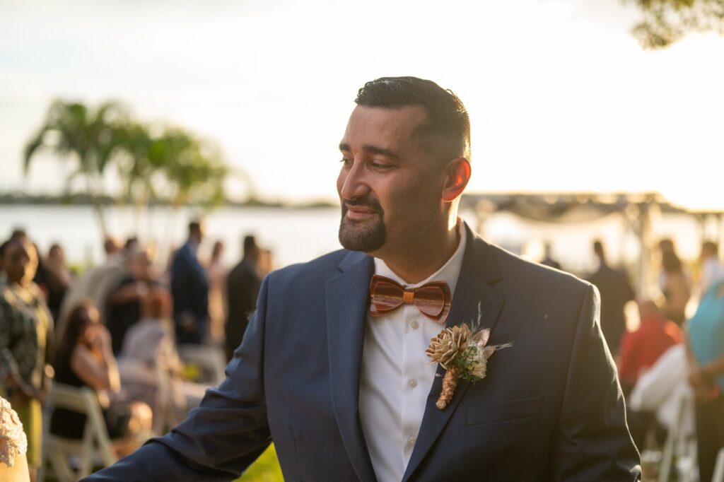 Boutonnieres by Painted Petals, handcrafted sola wood florals, Deltona, Florida