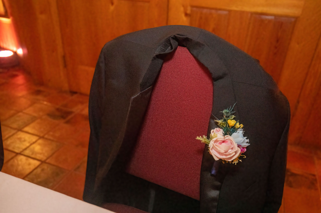 Boutonnieres by Painted Petals, handcrafted sola wood florals, Deltona, Florida