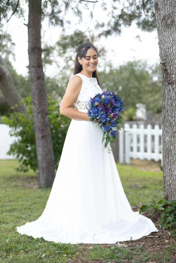 Bridal Bouquets by Painted Petals, handcrafted sola wood florals, Deltona, Florida