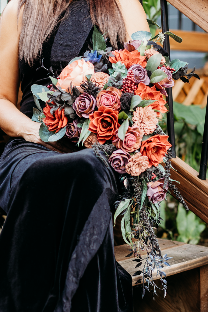 Bridal Bouquets by Painted Petals, handcrafted sola wood florals, Deltona, Florida