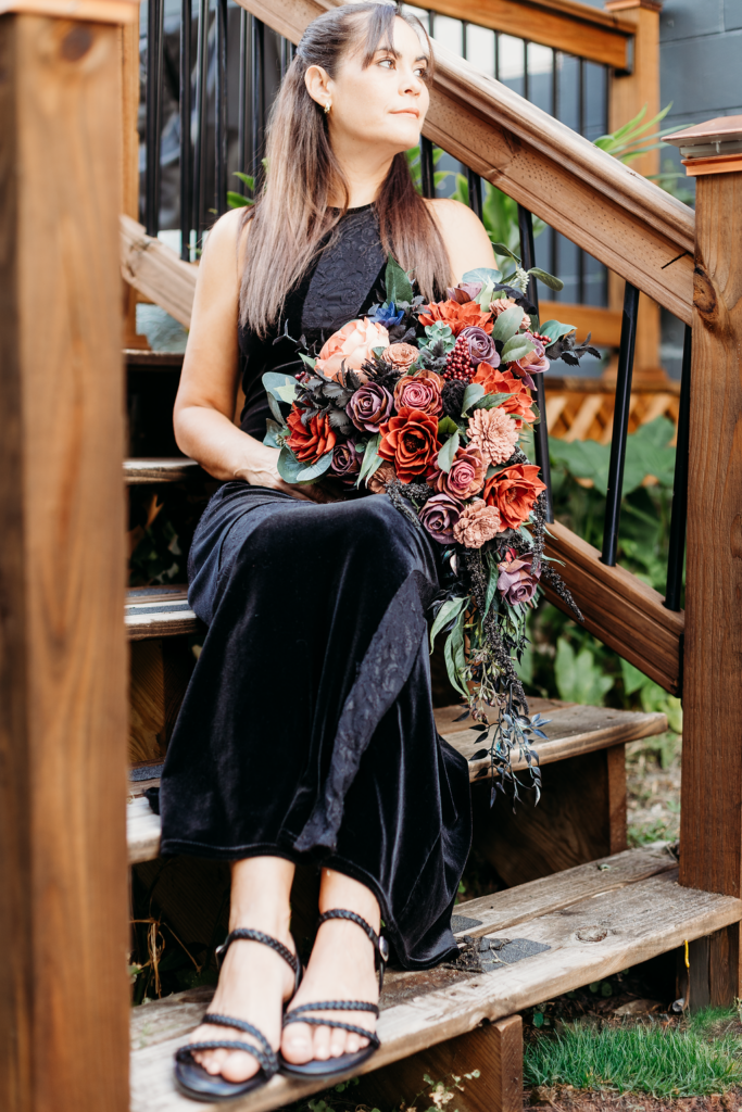 Bridal Bouquets by Painted Petals, handcrafted sola wood florals, Deltona, Florida