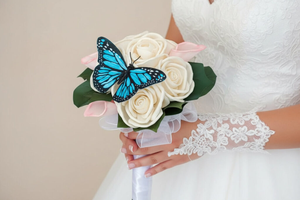 Bridal Bouquets by Painted Petals, handcrafted sola wood florals, Deltona, Florida