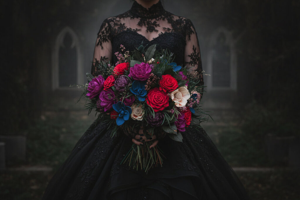 Bridal Bouquets by Painted Petals, handcrafted sola wood florals, Deltona, Florida