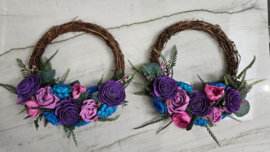 Bridesmaids by Painted Petals, handcrafted sola wood florals, Deltona, Florida