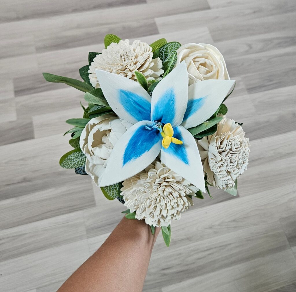 Bridesmaids by Painted Petals, handcrafted sola wood florals, Deltona, Florida