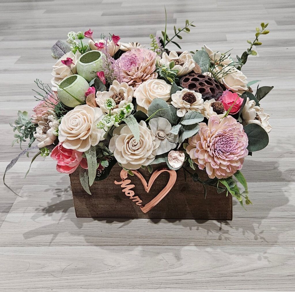 Everyday Arrangements by Painted Petals, handcrafted sola wood florals, Deltona, Florida