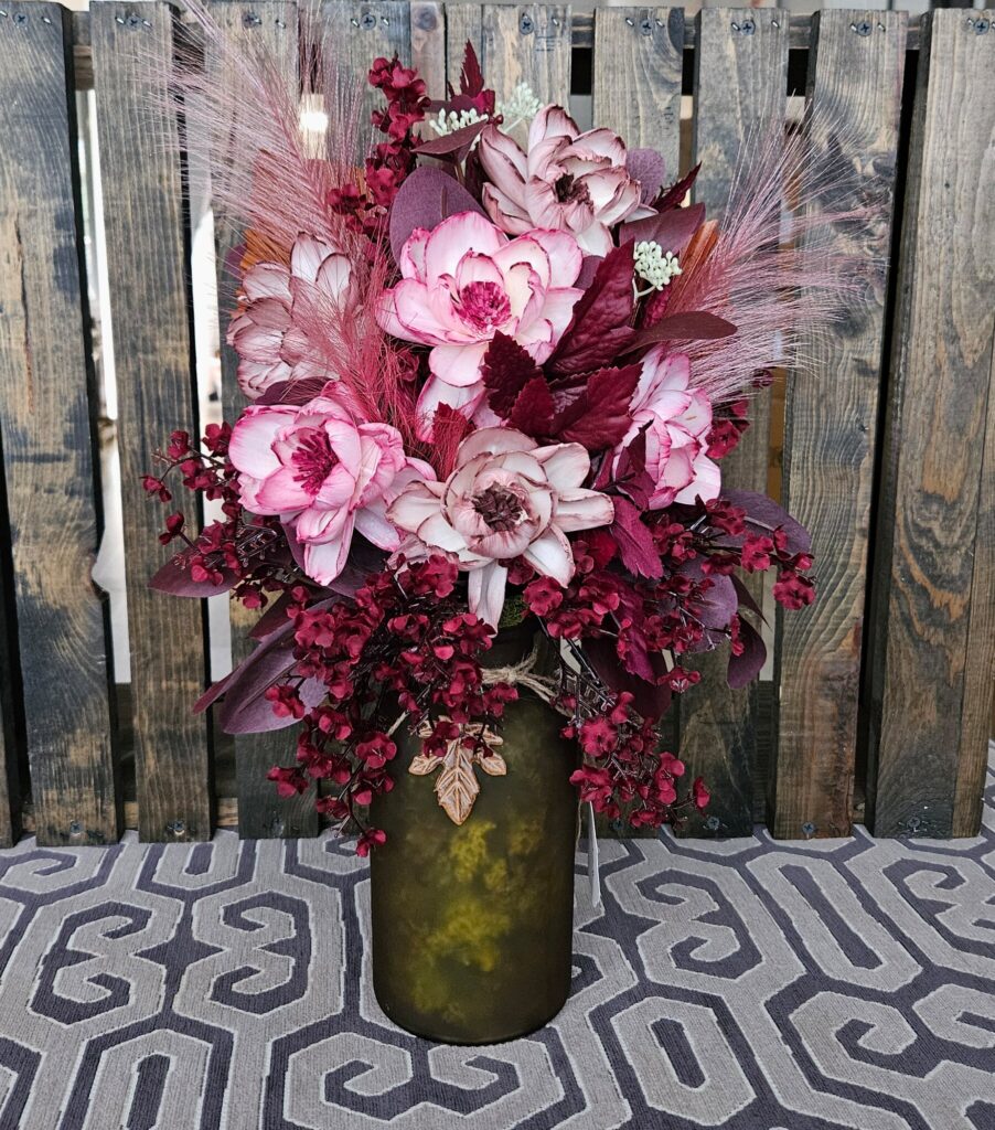 Everyday Arrangements by Painted Petals, handcrafted sola wood florals, Deltona, Florida