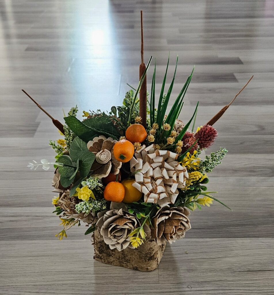 Everyday Arrangements by Painted Petals, handcrafted sola wood florals, Deltona, Florida