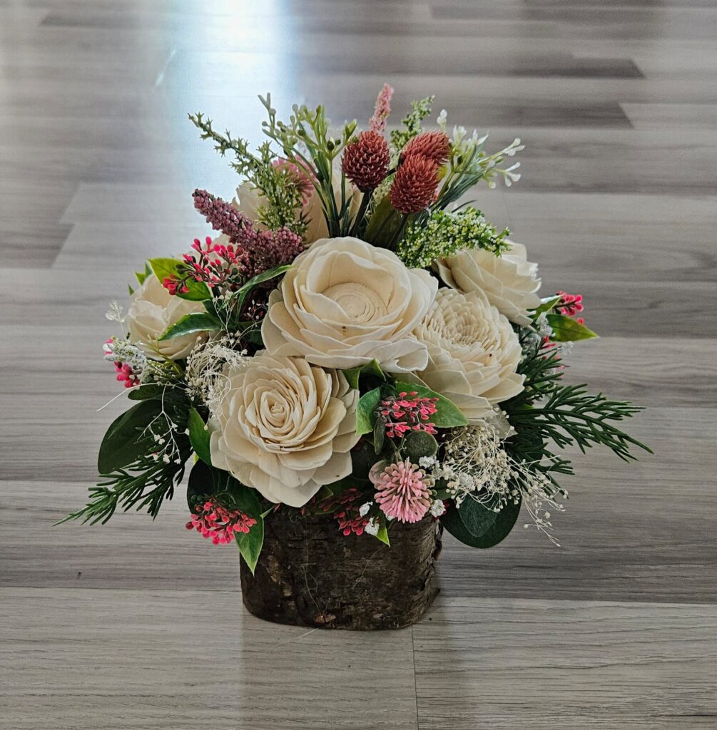 Everyday Arrangements by Painted Petals, handcrafted sola wood florals, Deltona, Florida