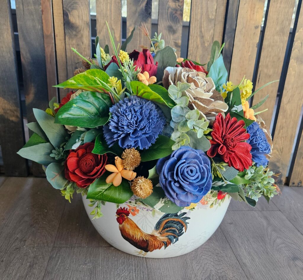 Everyday Arrangements by Painted Petals, handcrafted sola wood florals, Deltona, Florida