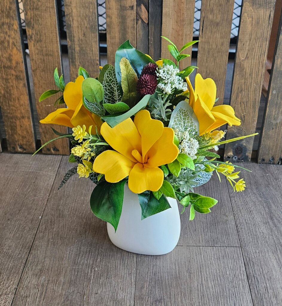 Everyday Arrangements by Painted Petals, handcrafted sola wood florals, Deltona, Florida