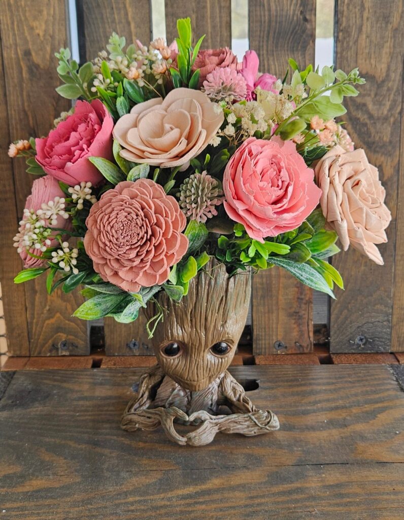 Everyday Arrangements by Painted Petals, handcrafted sola wood florals, Deltona, Florida