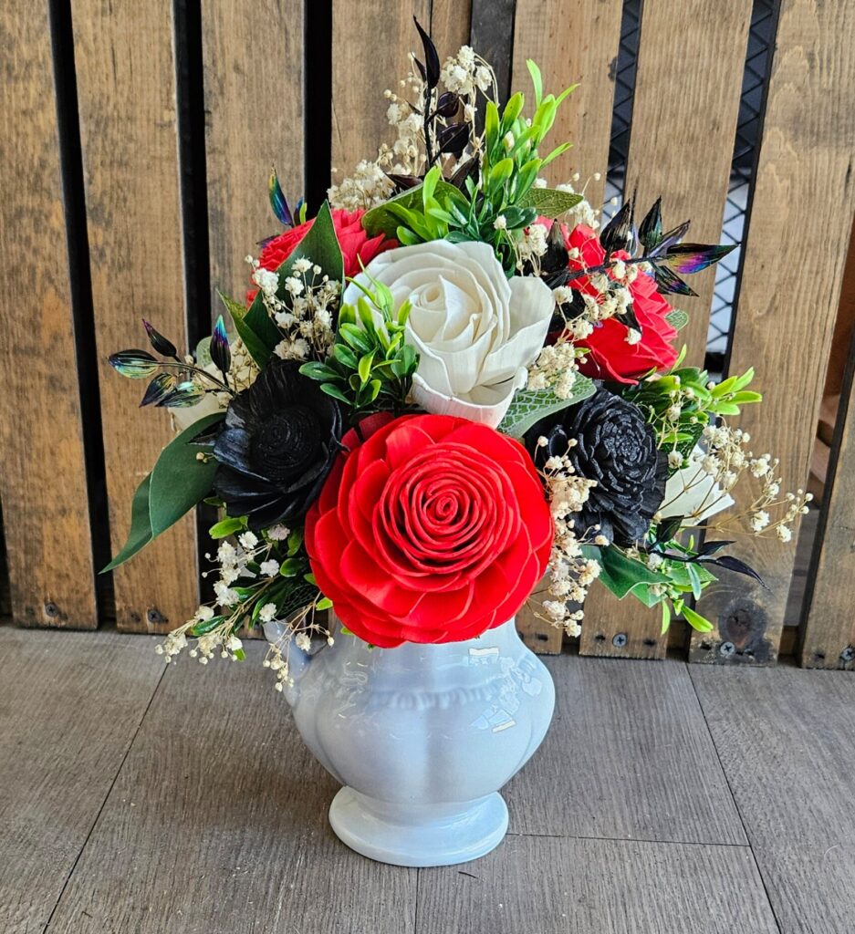 Everyday Arrangements by Painted Petals, handcrafted sola wood florals, Deltona, Florida
