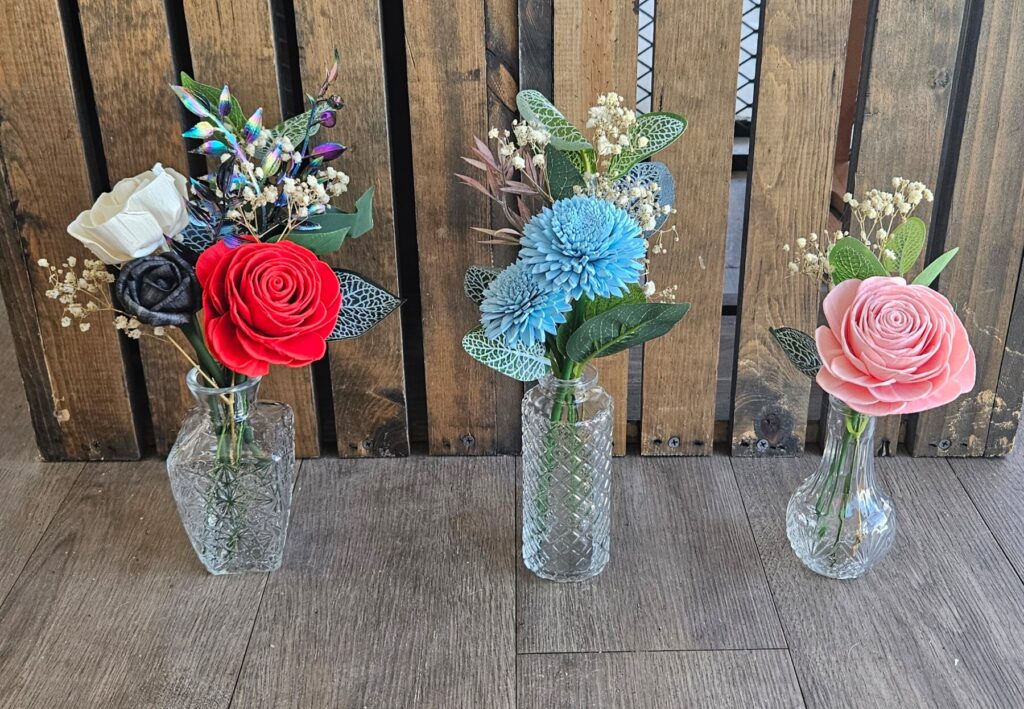 Everyday Arrangements by Painted Petals, handcrafted sola wood florals, Deltona, Florida