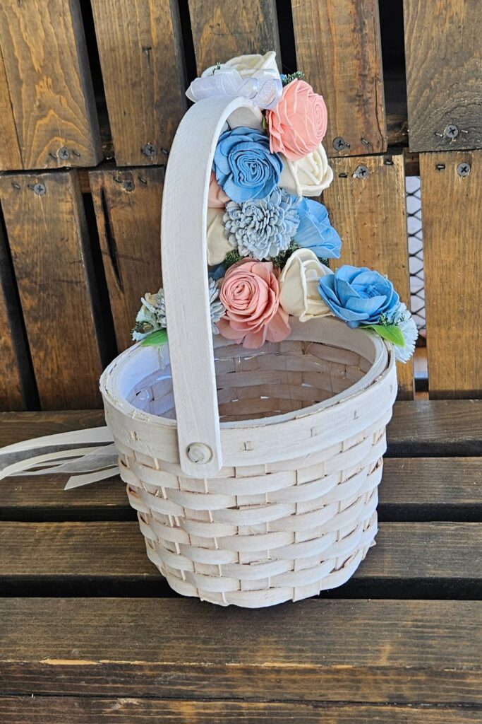 Flower Girls by Painted Petals, handcrafted sola wood florals, Deltona, Florida