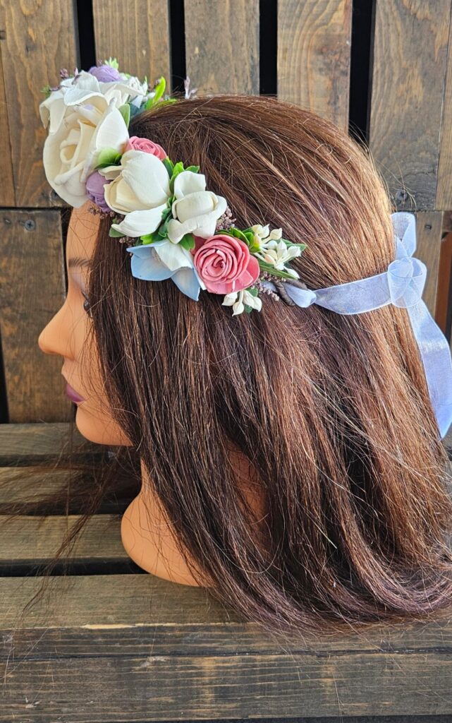 Flower Girls by Painted Petals, handcrafted sola wood florals, Deltona, Florida
