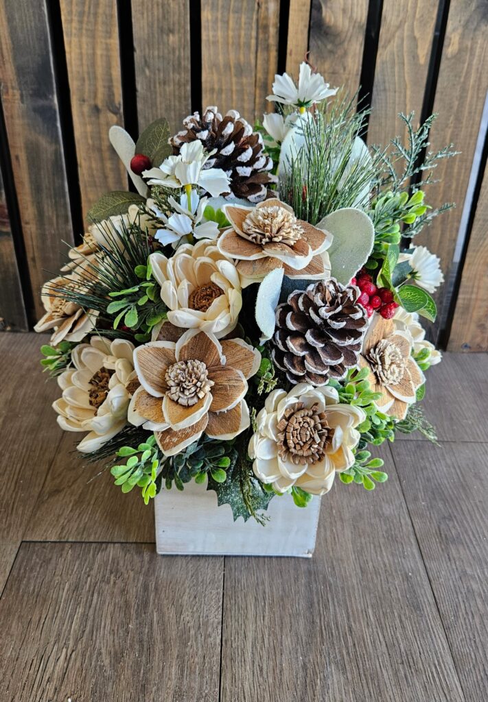 Seasonal by Painted Petals, handcrafted sola wood florals, Deltona, Florida