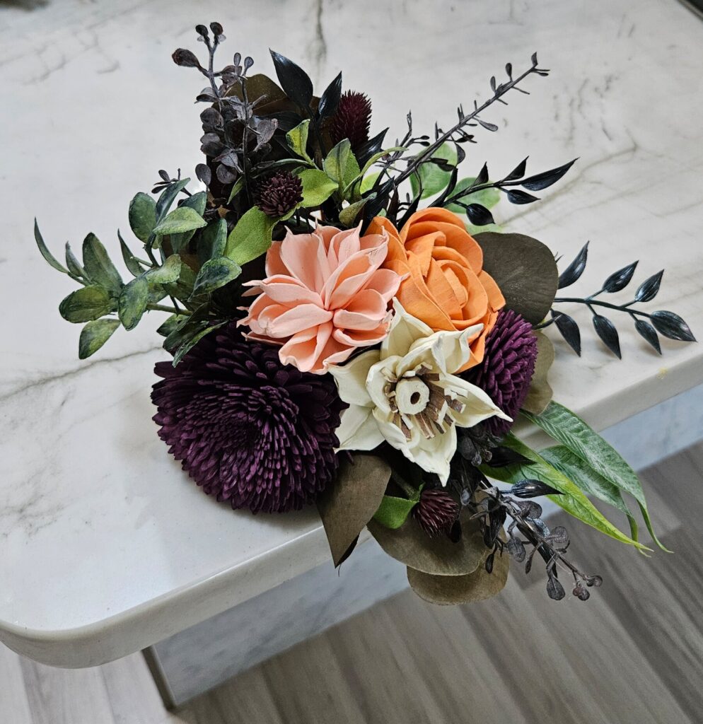 Wedding/Event Décor by Painted Petals, handcrafted sola wood florals, Deltona, Florida